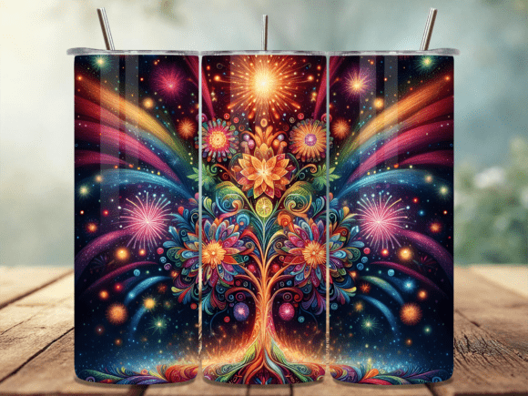 Download Flower Fireworks Celebration Tumbler PNG - Tumbler png Collection