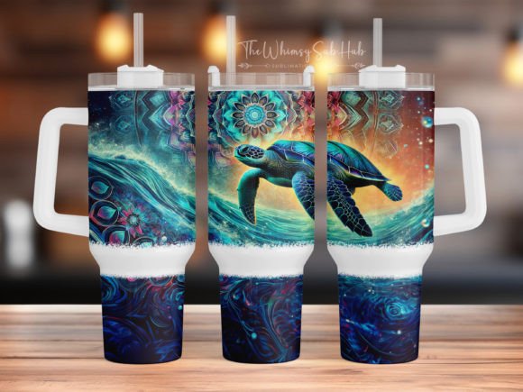 Download Sea Turtle 40 Oz Quencher Tumbler Wrap - 40 oz quencher tumbler wrap Collection
