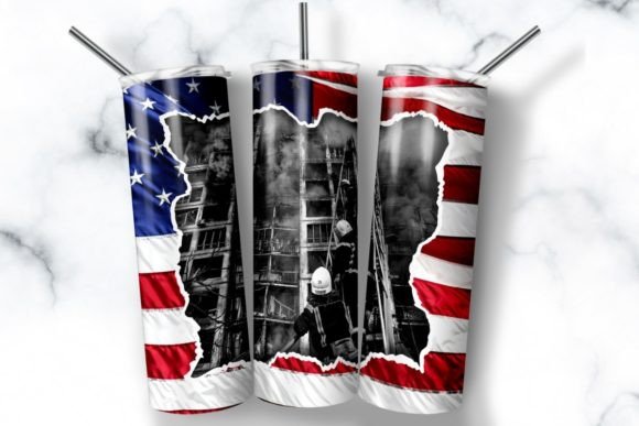 Download American Firefighter Skinny Tumbler PNG - Tumbler png Collection