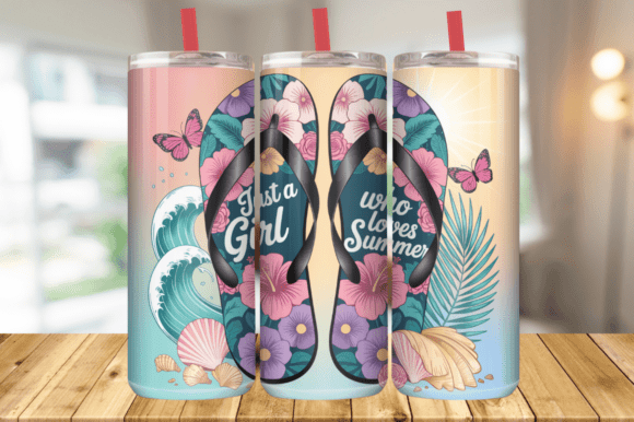 Download Just a Girl Who Loves Summer Tumbler PNG - Tumbler png Collection