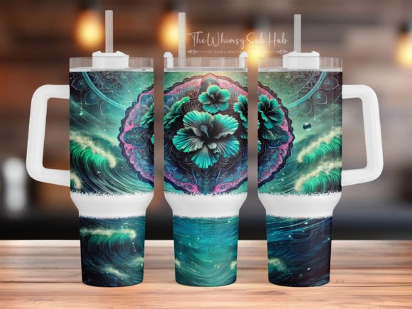 Download Hibiscus 40 Oz Quencher Tumbler Wrap - 40 oz quencher tumbler wrap Collection